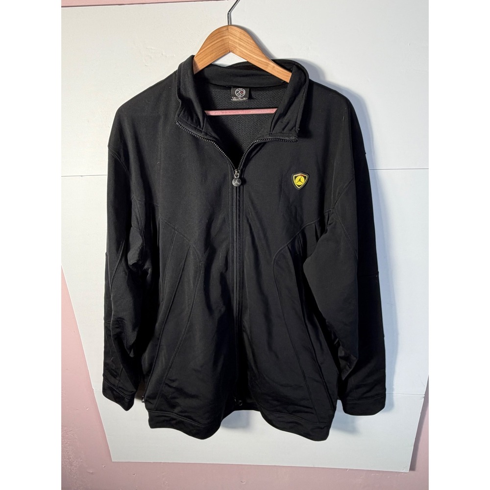 Vintage 2005 Jordan Brand 20th Anniversary Track Jacket Black Mens XL Full Zip